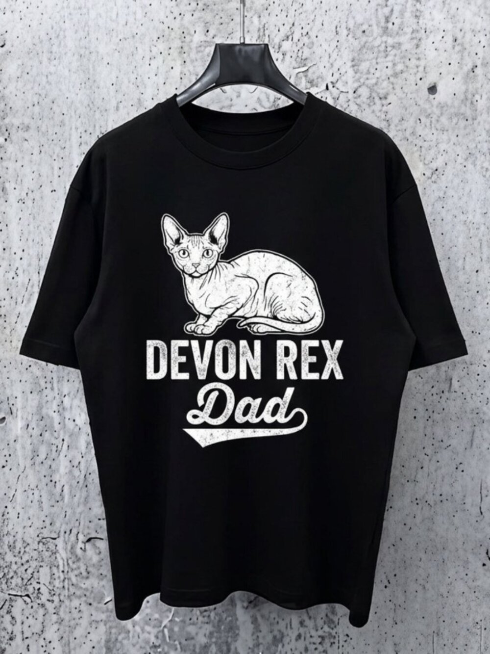 Cat Owner Dad - Devon Rex Dad Men Women Kids T-Shirt Reprint